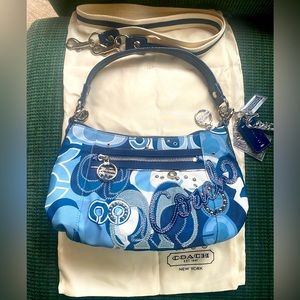 Brand New Coach Poppy Blue Handbag